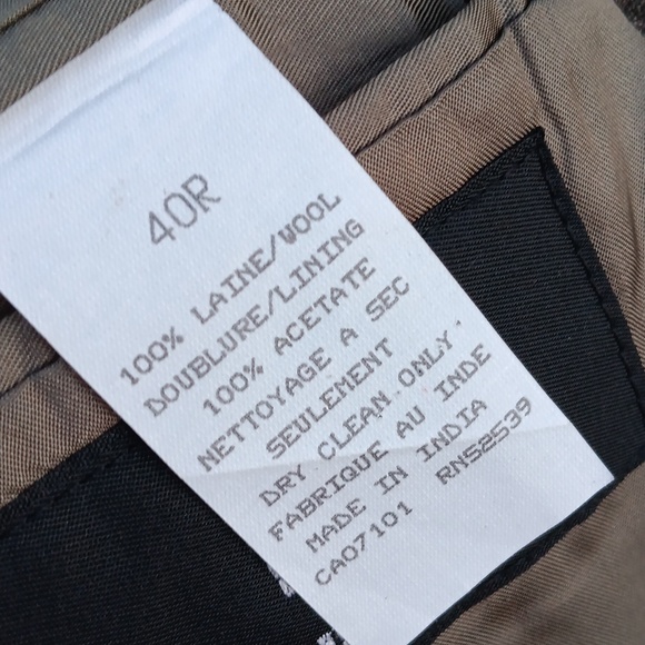 GIANNI VALENTE MEN'S PURE WOOLMARK WOOL (3) BUTTON BLAZER (INDIA) - Picture 16 of 17